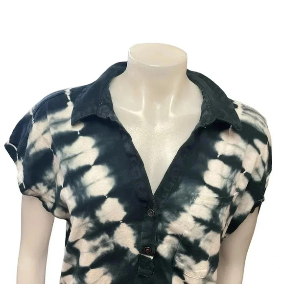 Rock &  Republic Tie Dye Polo Mini Dress Tunic Size Large - Picture 2 of 10